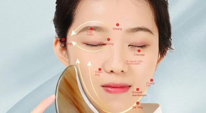 Gua Sha visage en Corne de Boeuf