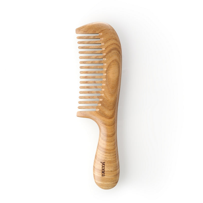 Peigne Sho antistatique en bois de santal vert