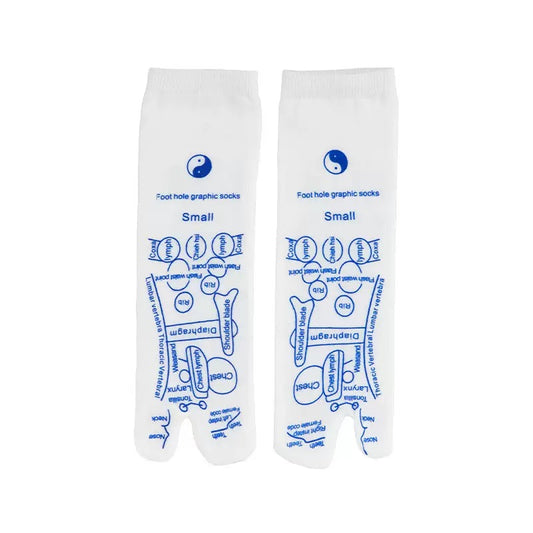 Foot méridien diagramme massage chaussettes soins de pieds