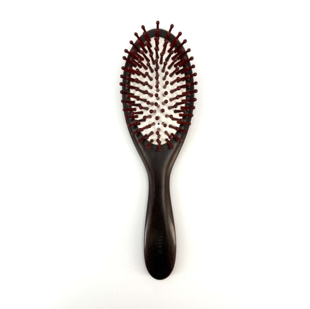 Brosse à cheveux en bois d'ébène africain