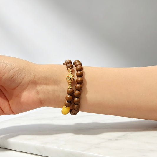 Bracelet aux herbes Double Tour « Osmanthus Impérial »