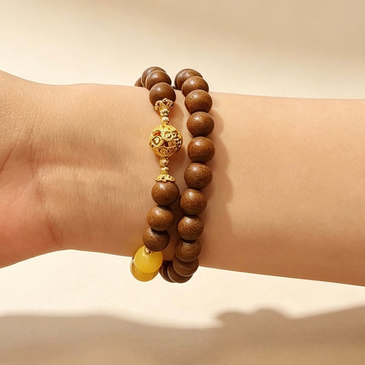 Bracelet aux Herbes Médicinale Double Tour « Osmanthus Impérial »