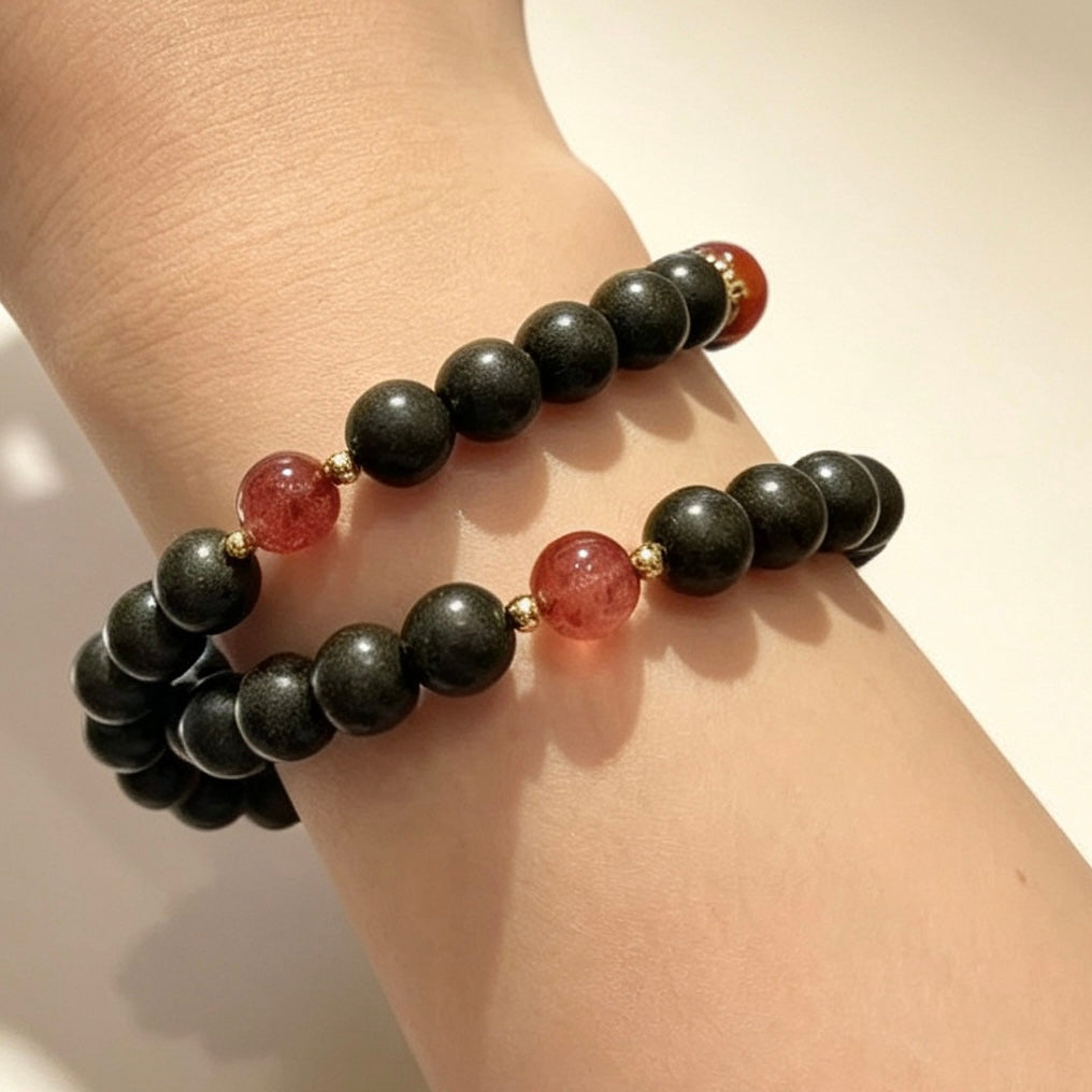 Bracelet aux herbes Double Tour « Clarté Terrestre »