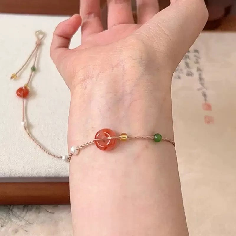 Bracelet « Bégonia aux Manches Rouges » (红袖海棠)