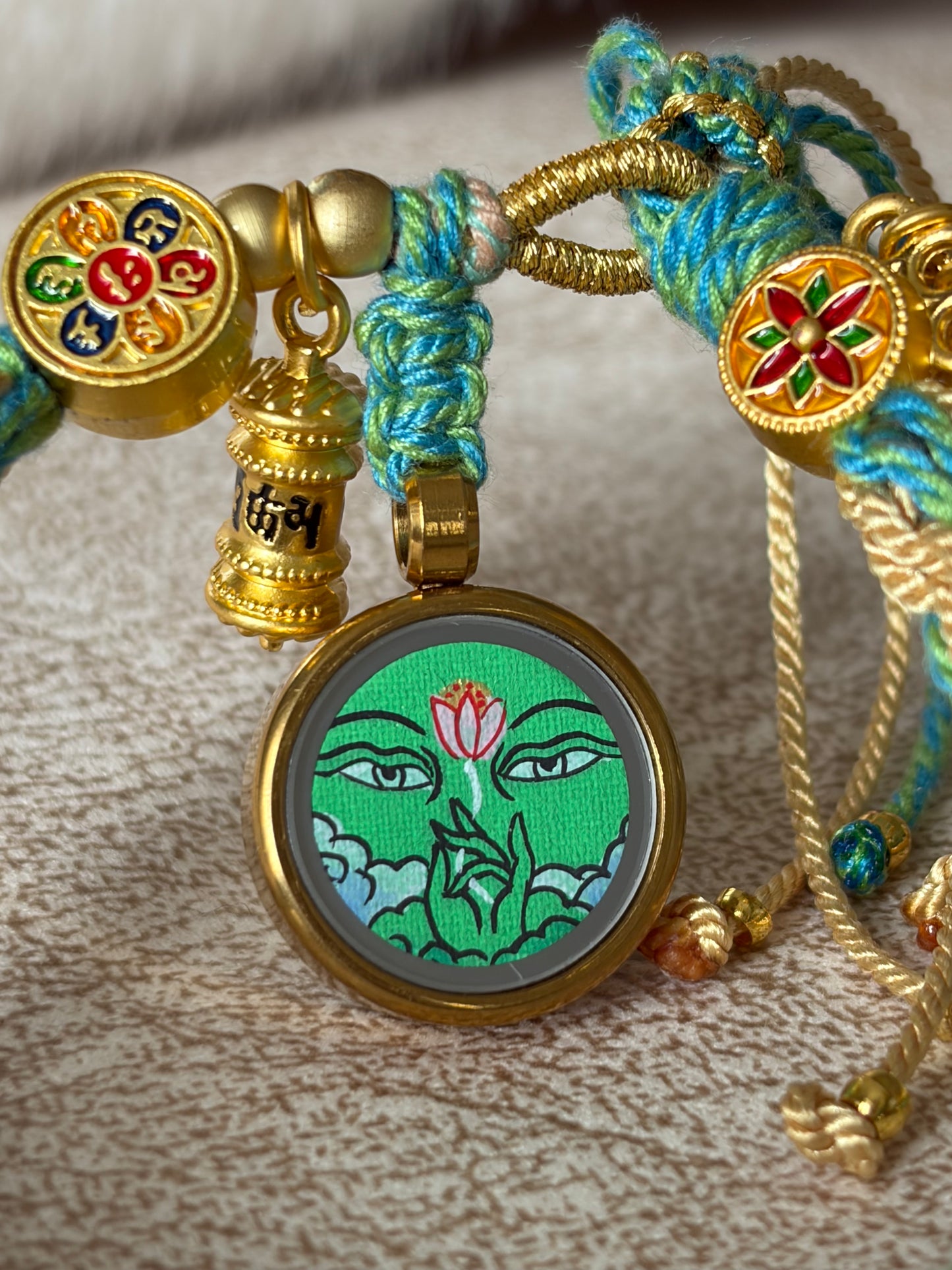 Bracelet Thangka Tara Verte (绿度母)